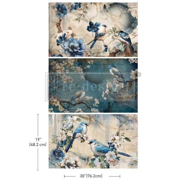 Sapphire Wings Decoupage Decor Tissue Paper Pack