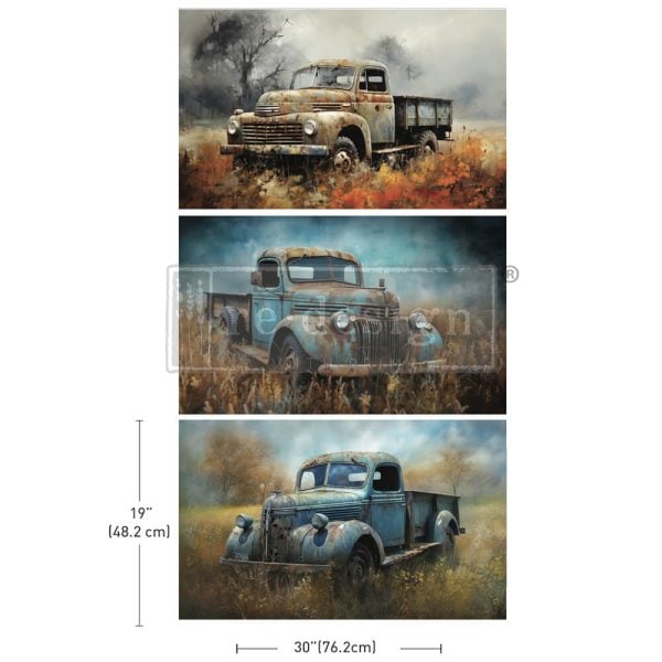 Wheels of Time Decoupage Decor Tissue Paper Pack