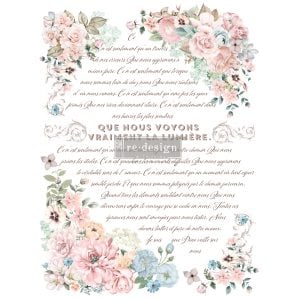 Pure Light Floral Decor Transfers
