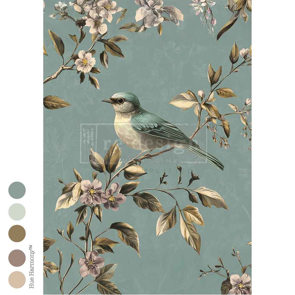 Blue Song - A1 Decoupage Fiber - Kacha Furniture | Chalk Style ...