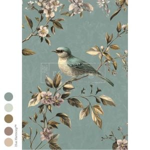 Blue Song Decoupage Fiber
