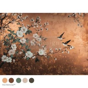 Feathers In The Glow Decoupage Fiber