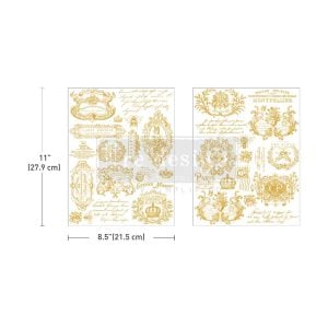 Gilded Memories Gold H2O Transfers
