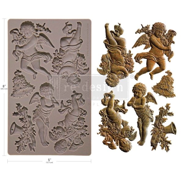 Angelic Floral Noel Decor Moulds