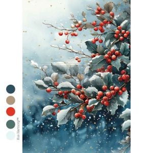 Frosted Boughs & Berries A4 Decoupage
