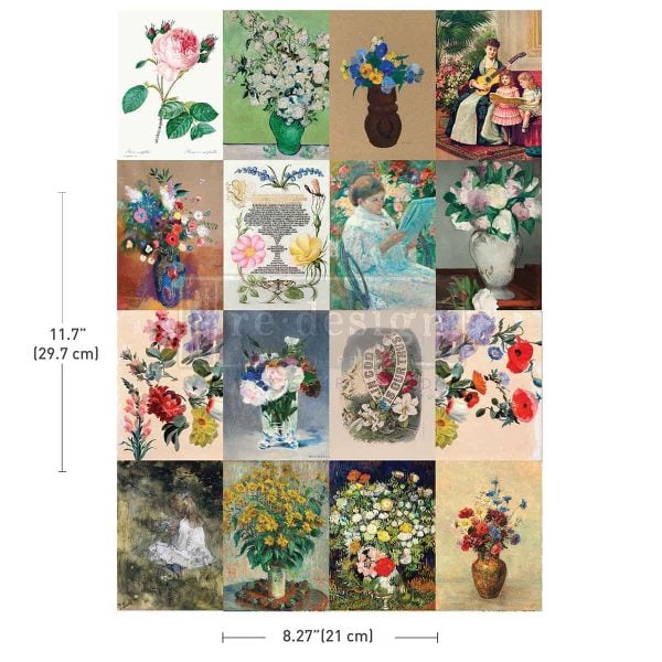 Floral Ambiance A4 Transfer