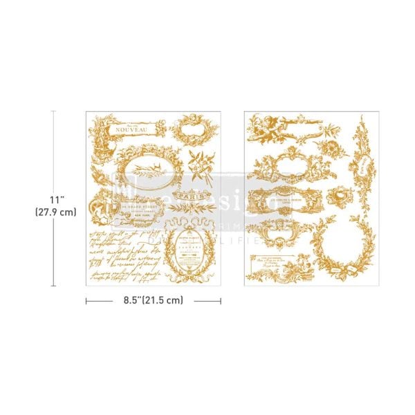 * NEW Kacha Label De Luxe Middy Gold Foil Transfer