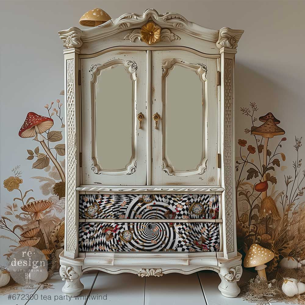 Tea Party Whirlwind Decoupage Tissue Paper - Image 2