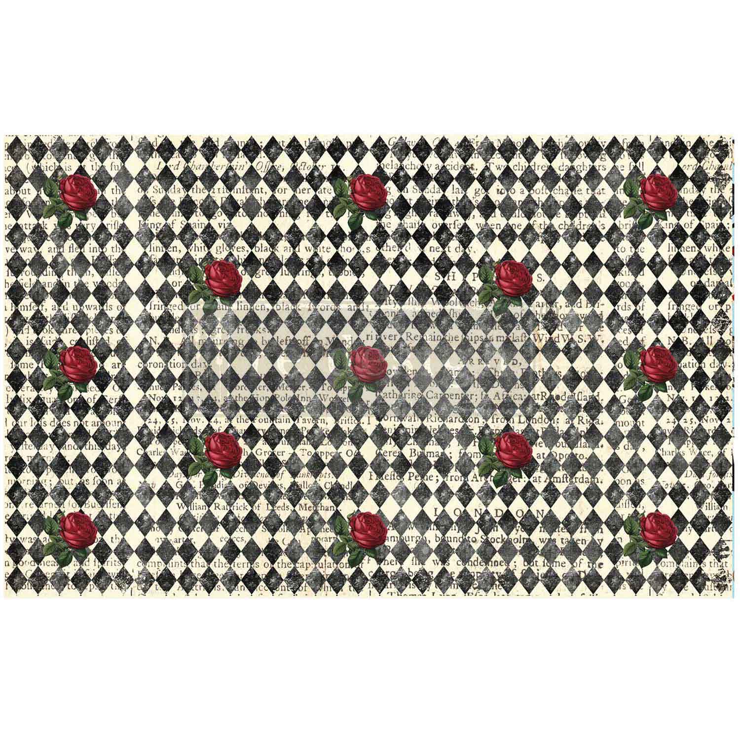 Queen’s Court of Roses Decoupage Decor Tissue Paper