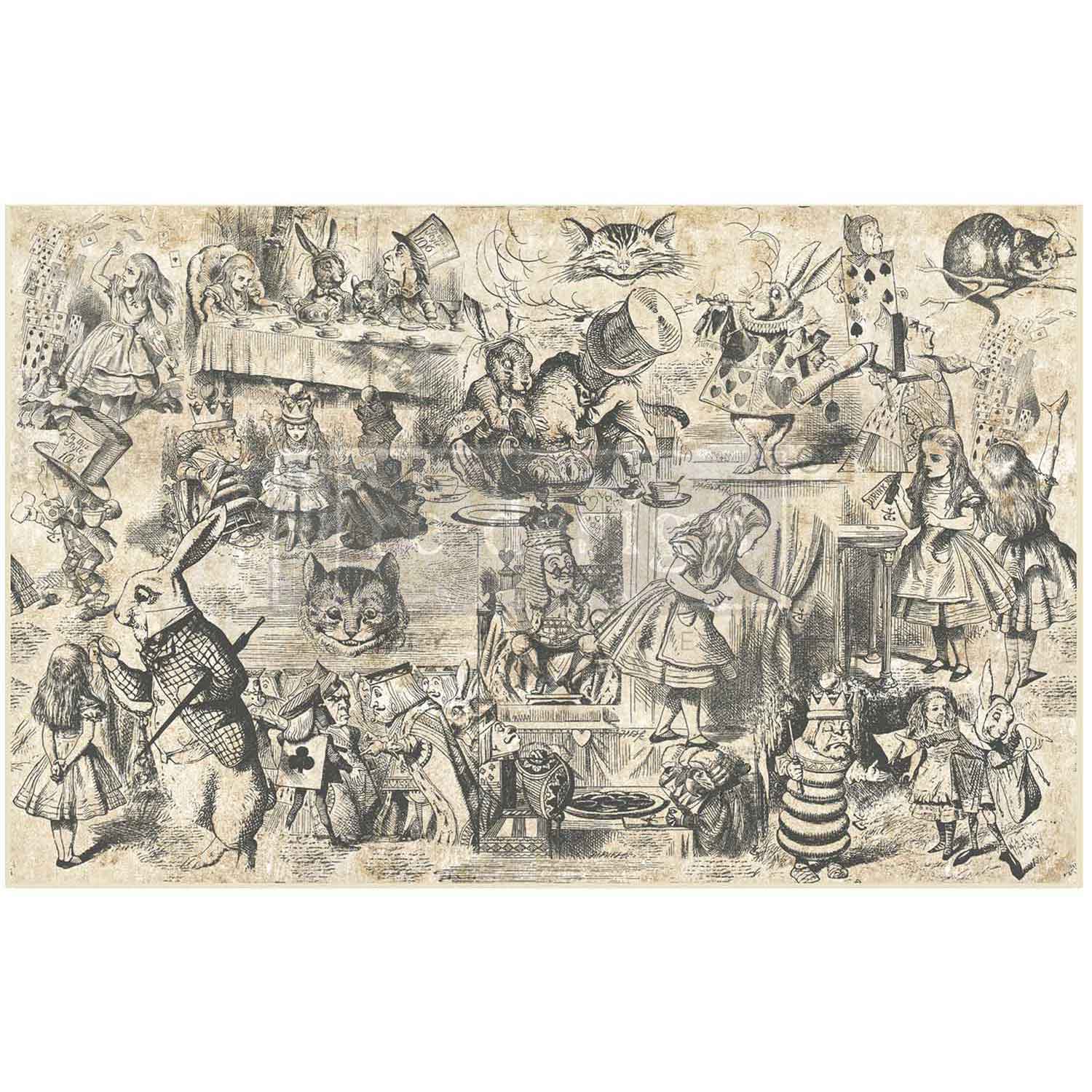 Dreaming in Wonderland Decoupage Decor Tissue Paper