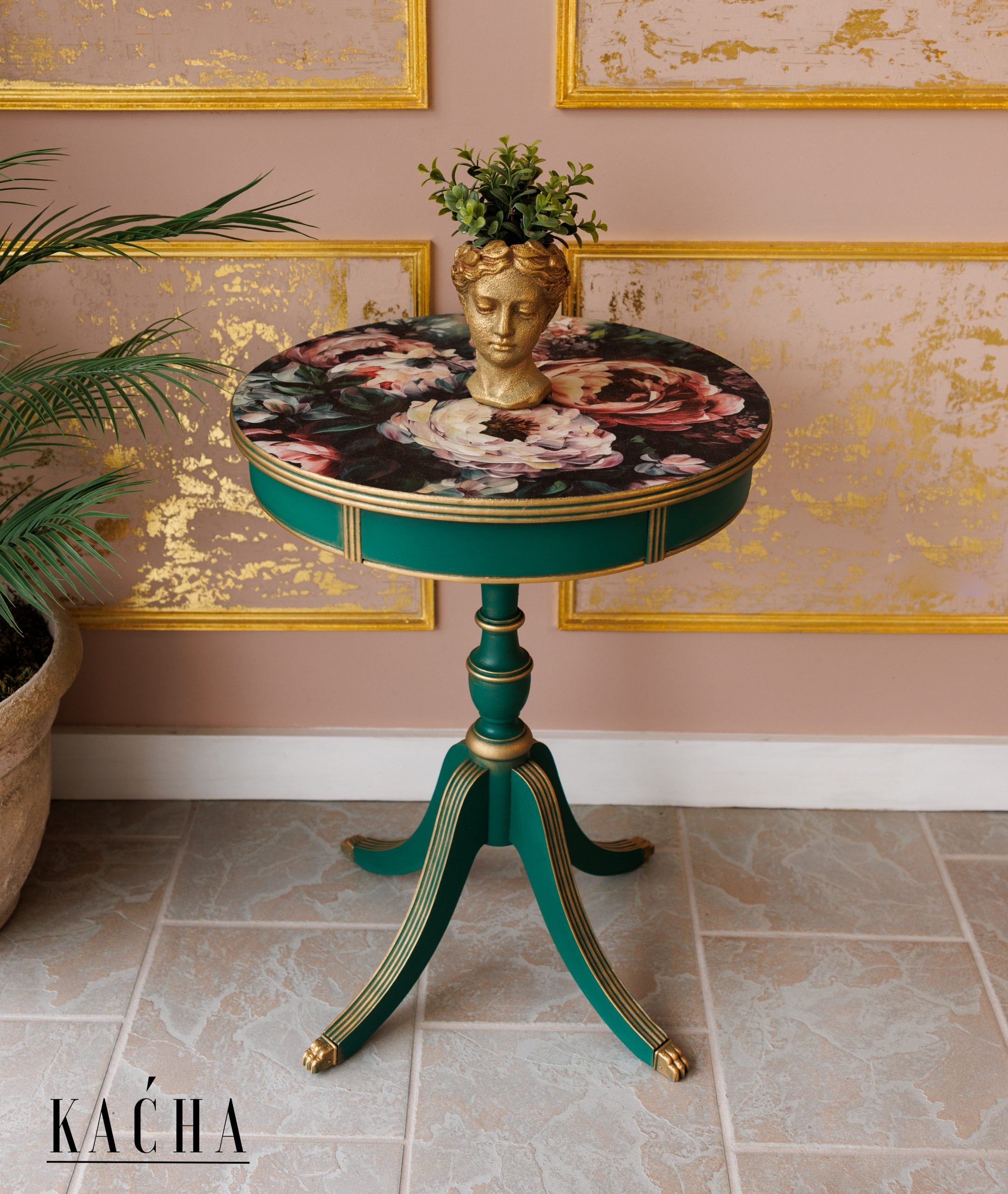 Green Side Table