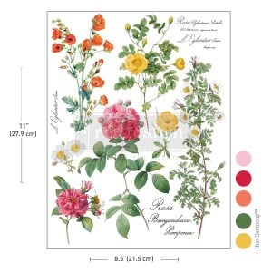 Poetry In Petals H2O Transfers Single Sheet