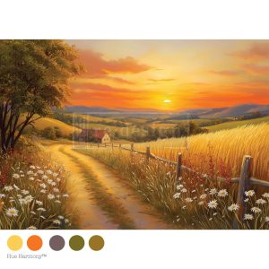 Sunset Haven - A3 Decoupage Fiber