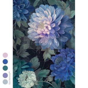 Moonlit Periwinkle - A3 Decoupage Fiber