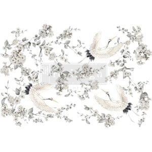 Silver Wings Decor Transfer