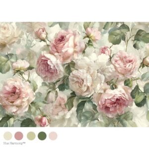 Velvet Blooms - A1 Decoupage Fiber