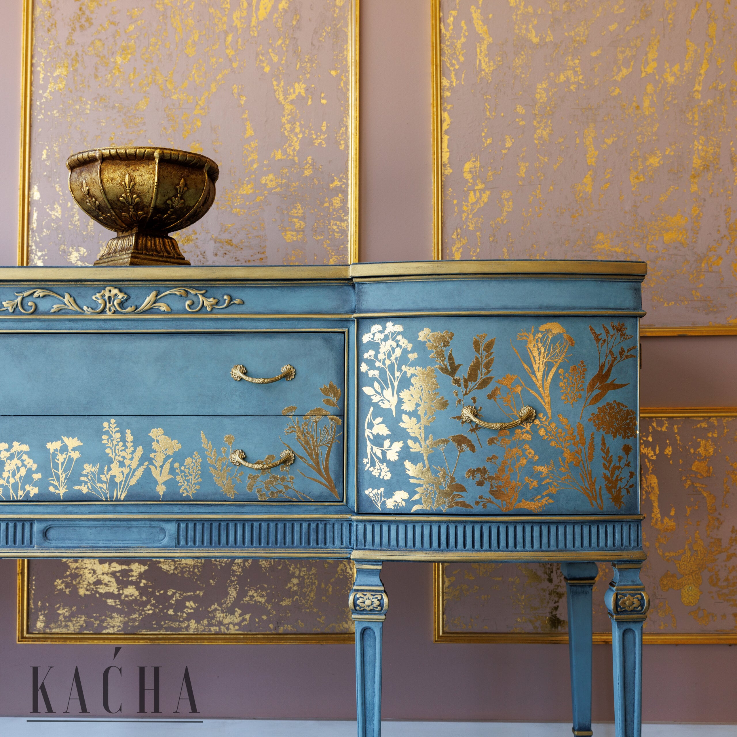 *NEW* Kacha Luxe Foliage - Gold Foil Decor Transfer - Image 3