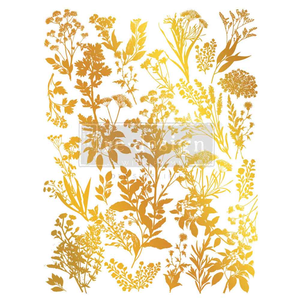 *NEW* Kacha Luxe Foliage - Gold Foil Decor Transfer