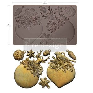 Evergreen Antler Emblem - Decor Mould