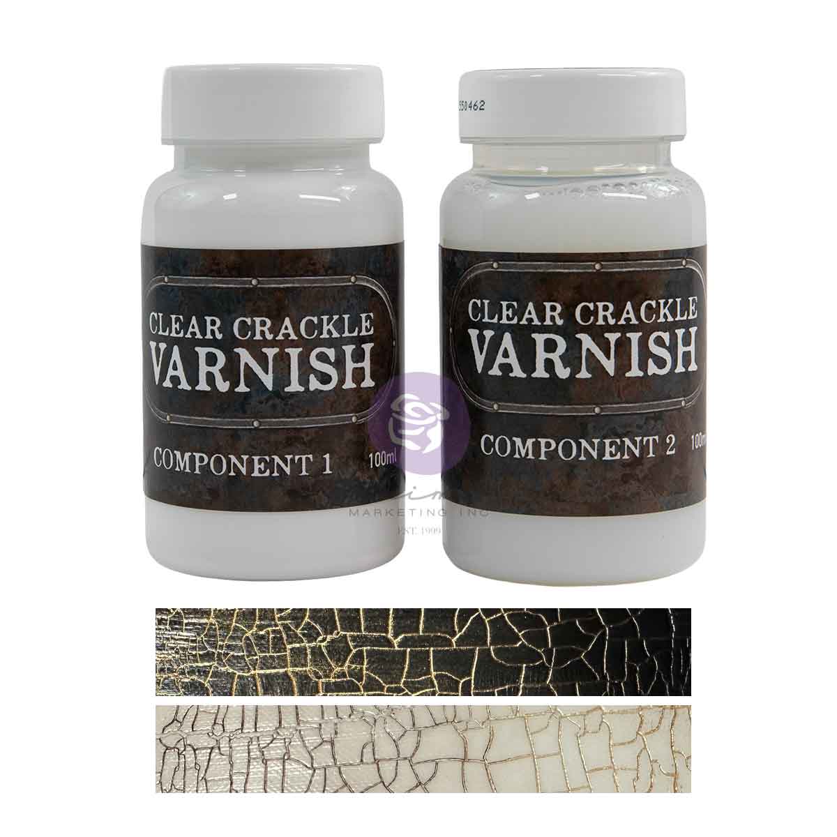 Clear Crackle Varnish Set